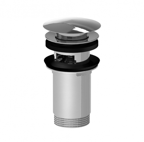 Slovarm Slovarm Leeresztőszelep CLICK-CLACK, fém, nagyméretű dugó, túlfolyóval, szétszedhető 672120