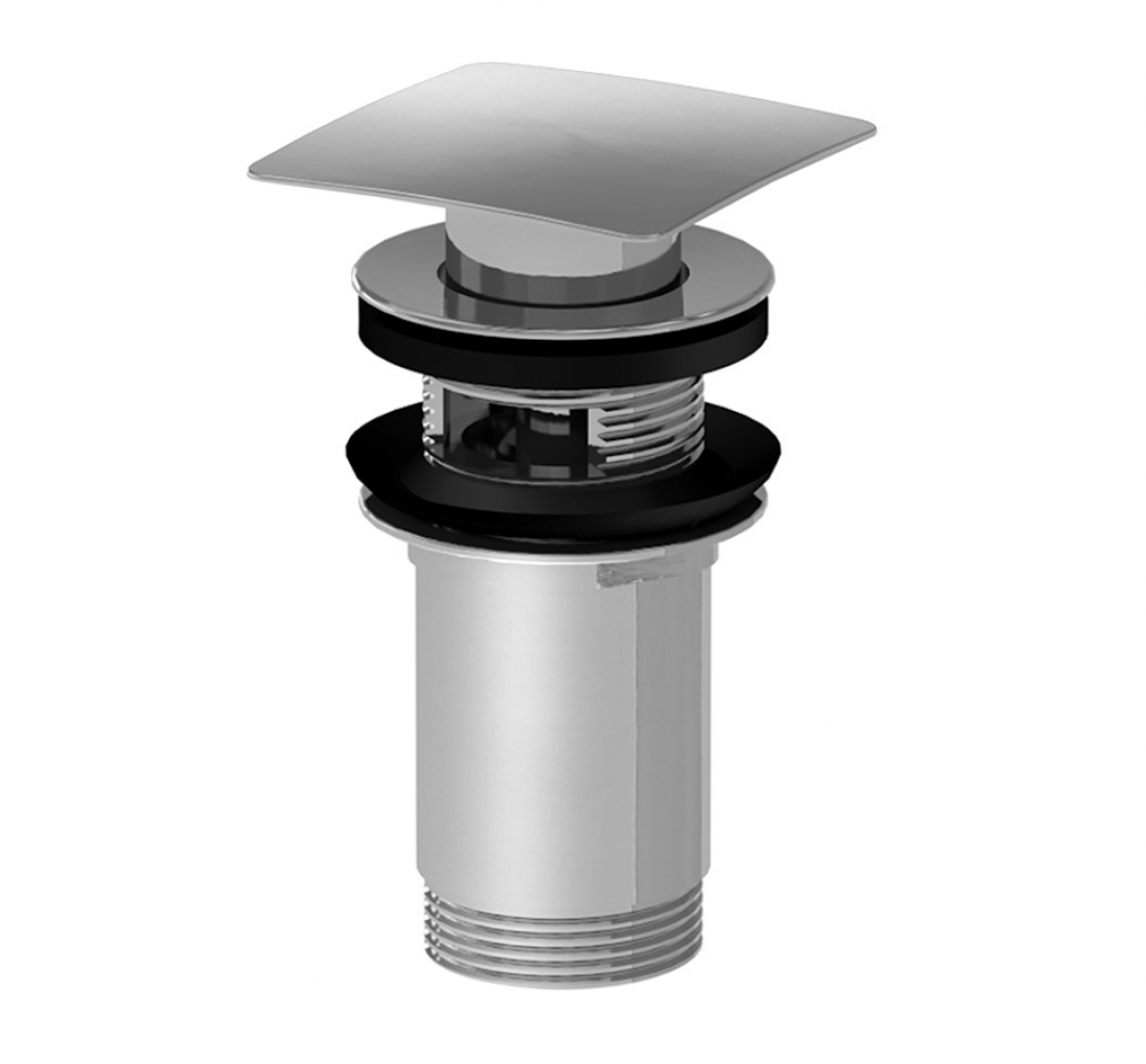 Slovarm Leeresztőszelep CLICK-CLACK, fém, nagyméretű szögletes dugó, túlfolyóval, szétszerelhető 672279