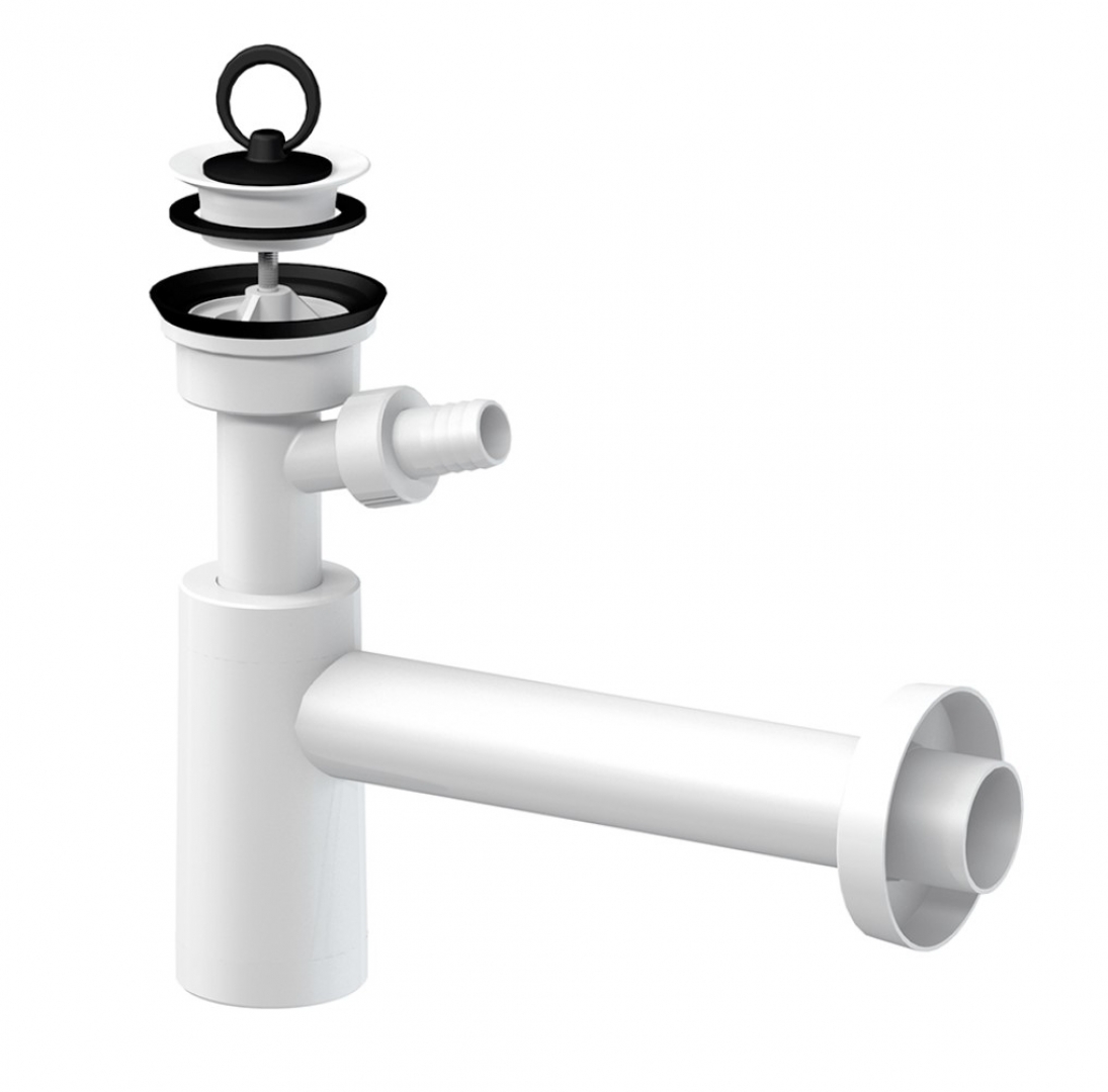 Slovarm Mosdószifon, műanyag lefolyószűrő Ø63, csatlakozócsonkkal 621303