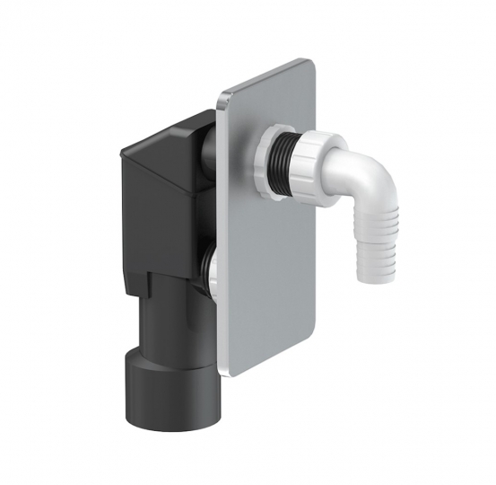 Slovarm Mosogatógép szifon, falra szerelhető, rozsdamentes acél fedlap 621174