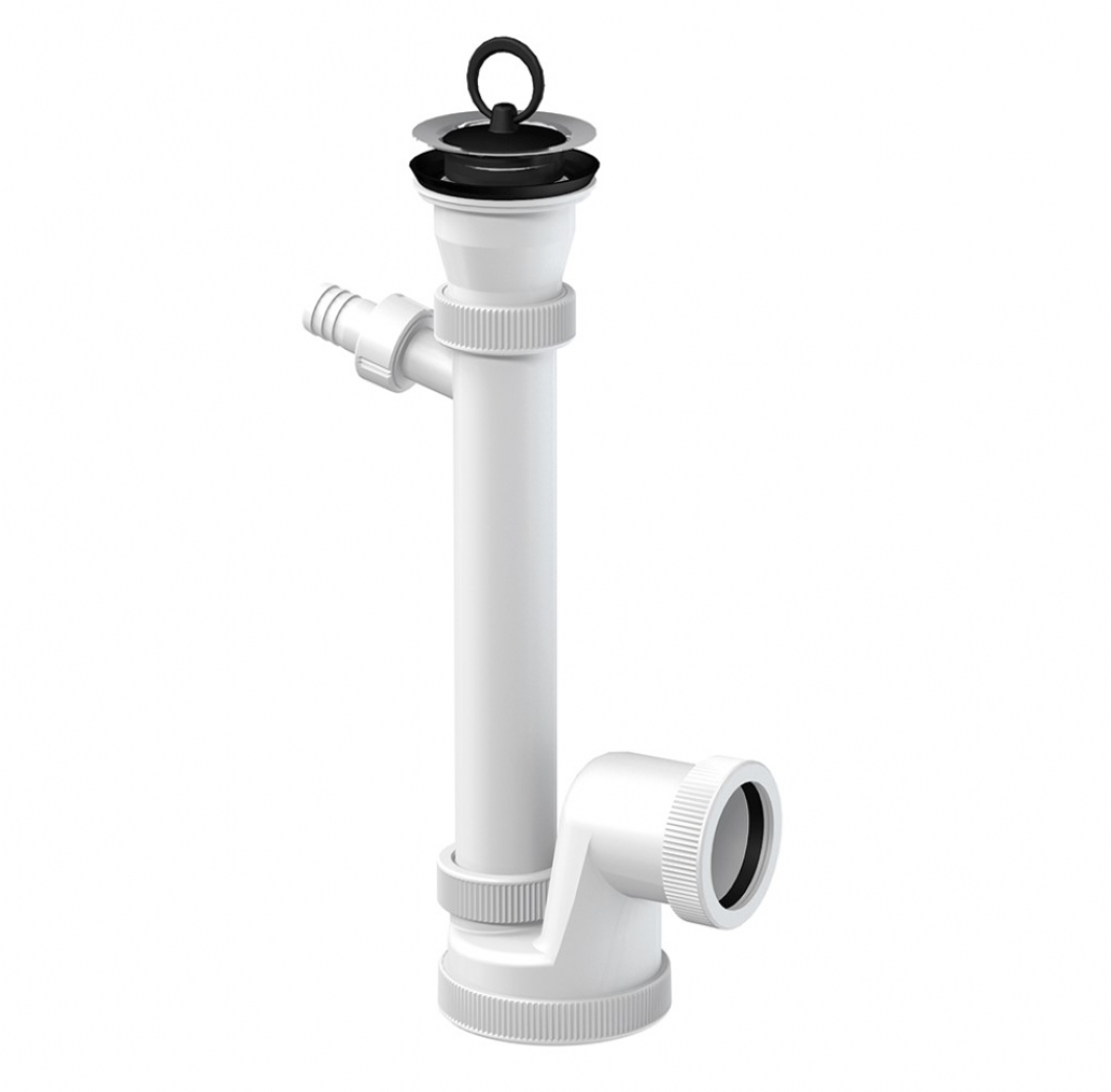 Slovarm Mosogatószifon, rozsdamentes acél lefolyószűrő Ø70 mm, csatlakozócsonkkal 621002