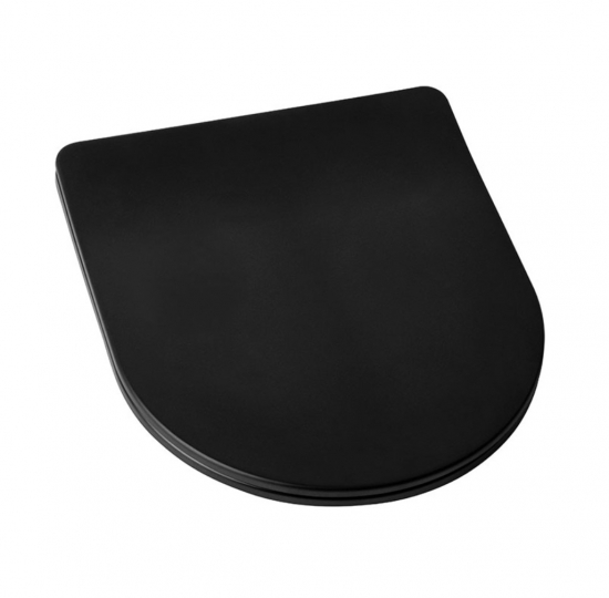Slovarm Softclose WC ülőke, lecsapódásgátlós, fekete színben 672158