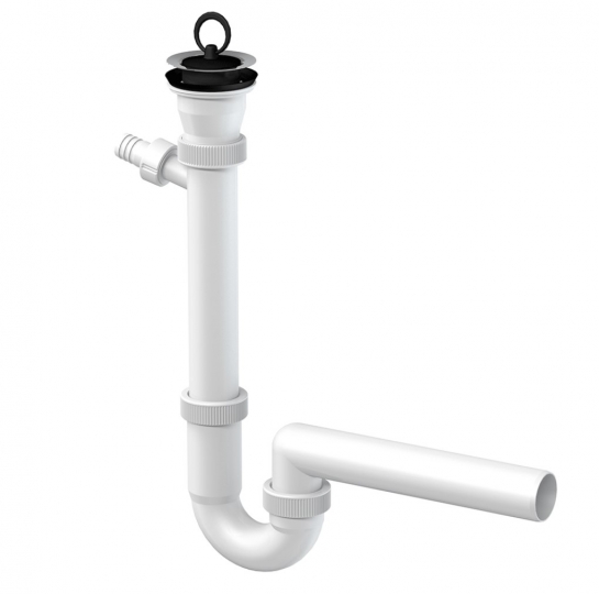 Slovarm „U“ alakú mosogatószifon, rozsdamentes acél lefolyószűrő Ø70 mm, csatlakozócsonkkal 426482