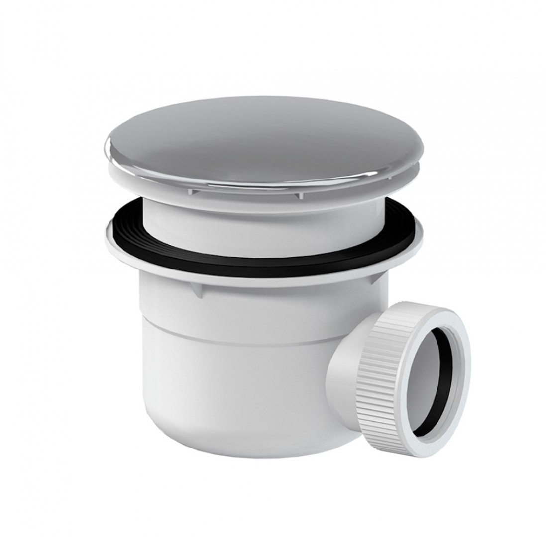 Slovarm Zuhanytálca-szifon, Ø90-es átmérőhöz, műanyag fedlap, króm 620924