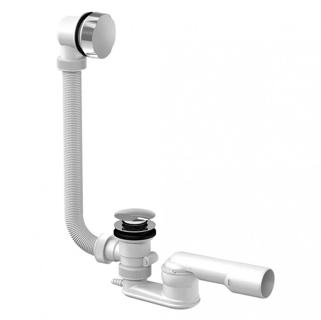 Slovarm CLICK-CLACK kádszifon, fém, fedlapokkal, króm 621601