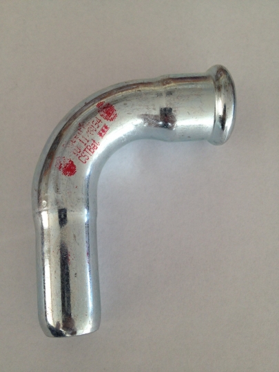 Szénacél könyök 35 KB