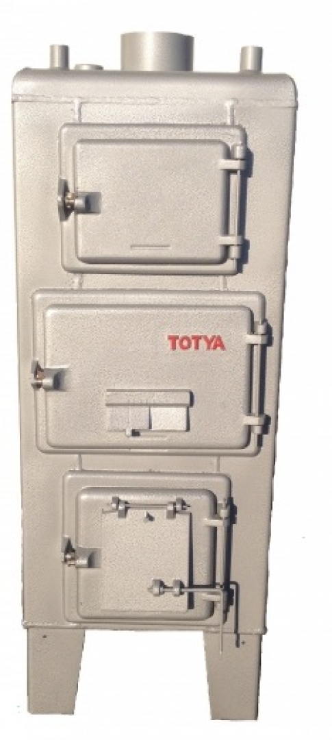 Totya S23 B Lemez vegyestüzelésű kazán 23 kW burkolat nélkül + ajándék  gyári tisztító vas - Netkazán