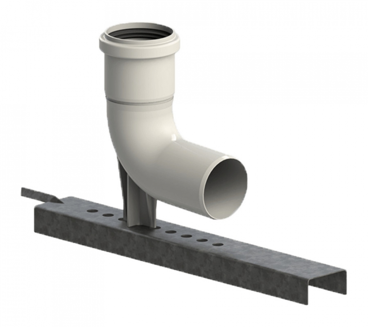 Tricox PBK10 60 mm Bekötő könyök tartósínnel PPS