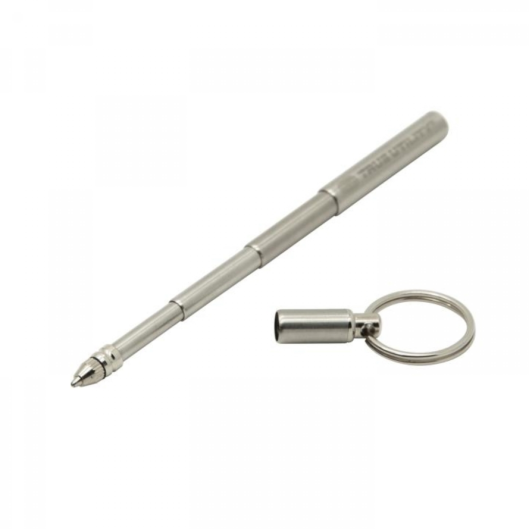 True Utility Telepen Teleszkópos toll, rozsdamentes acél