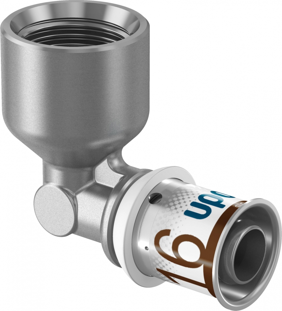 Uponor S-Press Plus Menetes fém könyök idom 16x1/2” BM