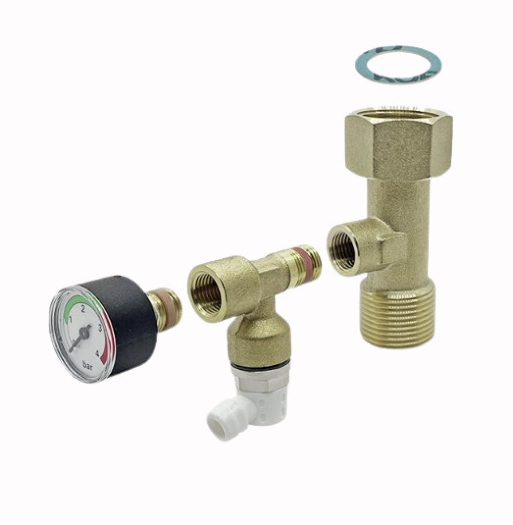 Viessmann Előremenő közdarab manométerrel 7727259