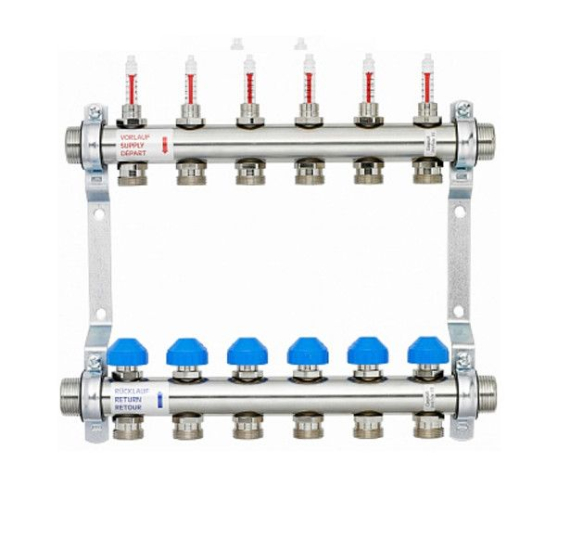Watts osztó-gyűjtő 2 körös áramlásmérővel HKV2013A-50-1-02VA