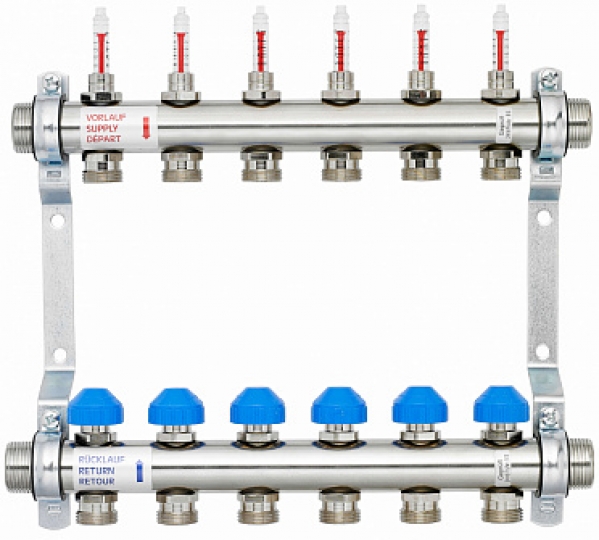 Watts 8 körös Áramlásmérős osztó-gyűjtő HKV2013A-50-1-08VA