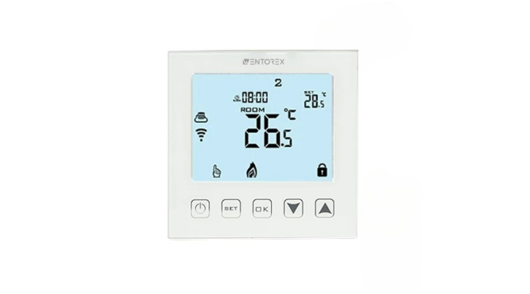 WENTOREX Control FE-3 Wifi Érintőgombos szobatermosztát elektromos padlófűtéshez