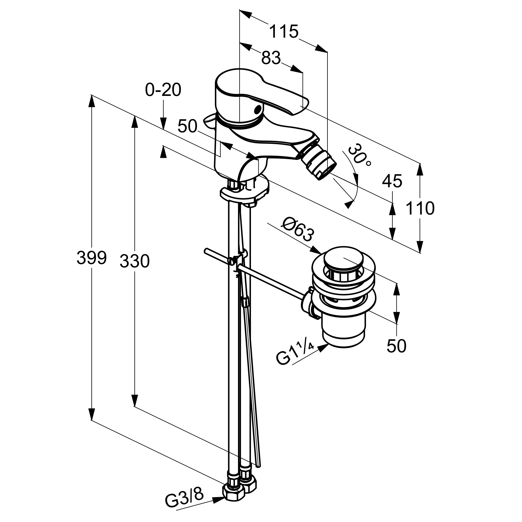 Kludi Maris Bidé Csaptelep 385320581