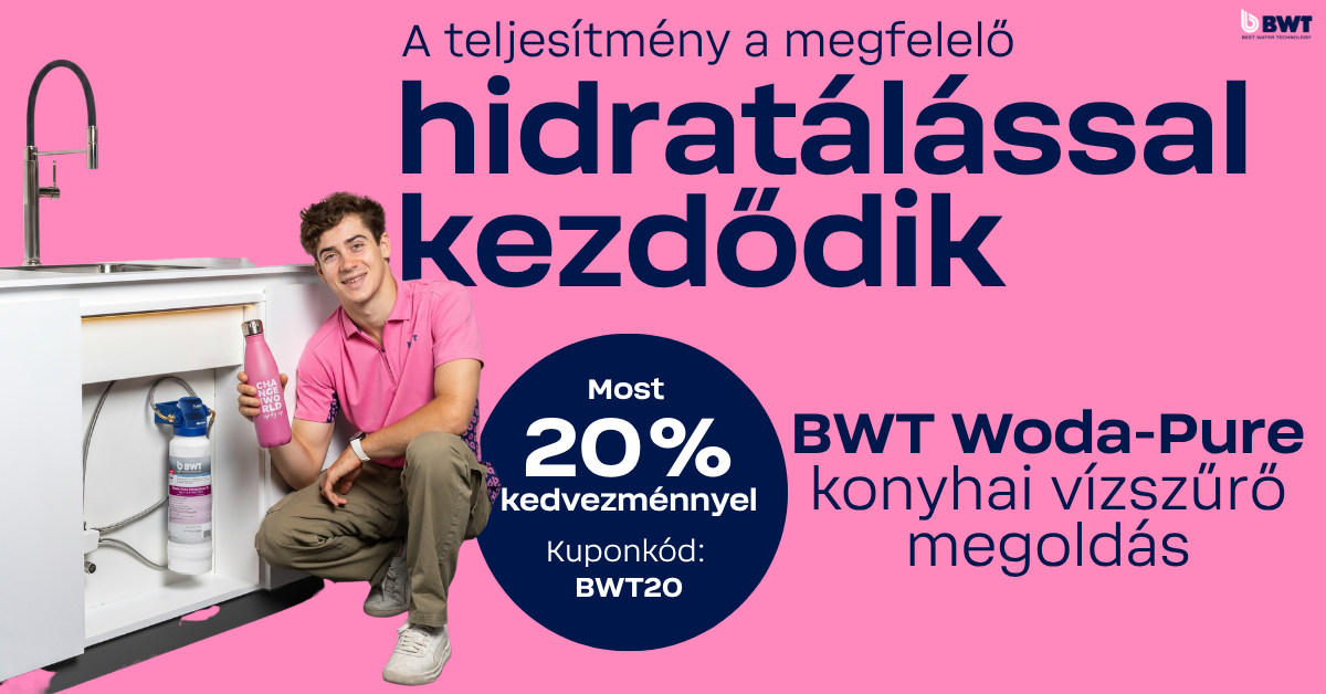 Vásárolj 20%-os kedvezménnyel BWT Woda-Pure csomagot!