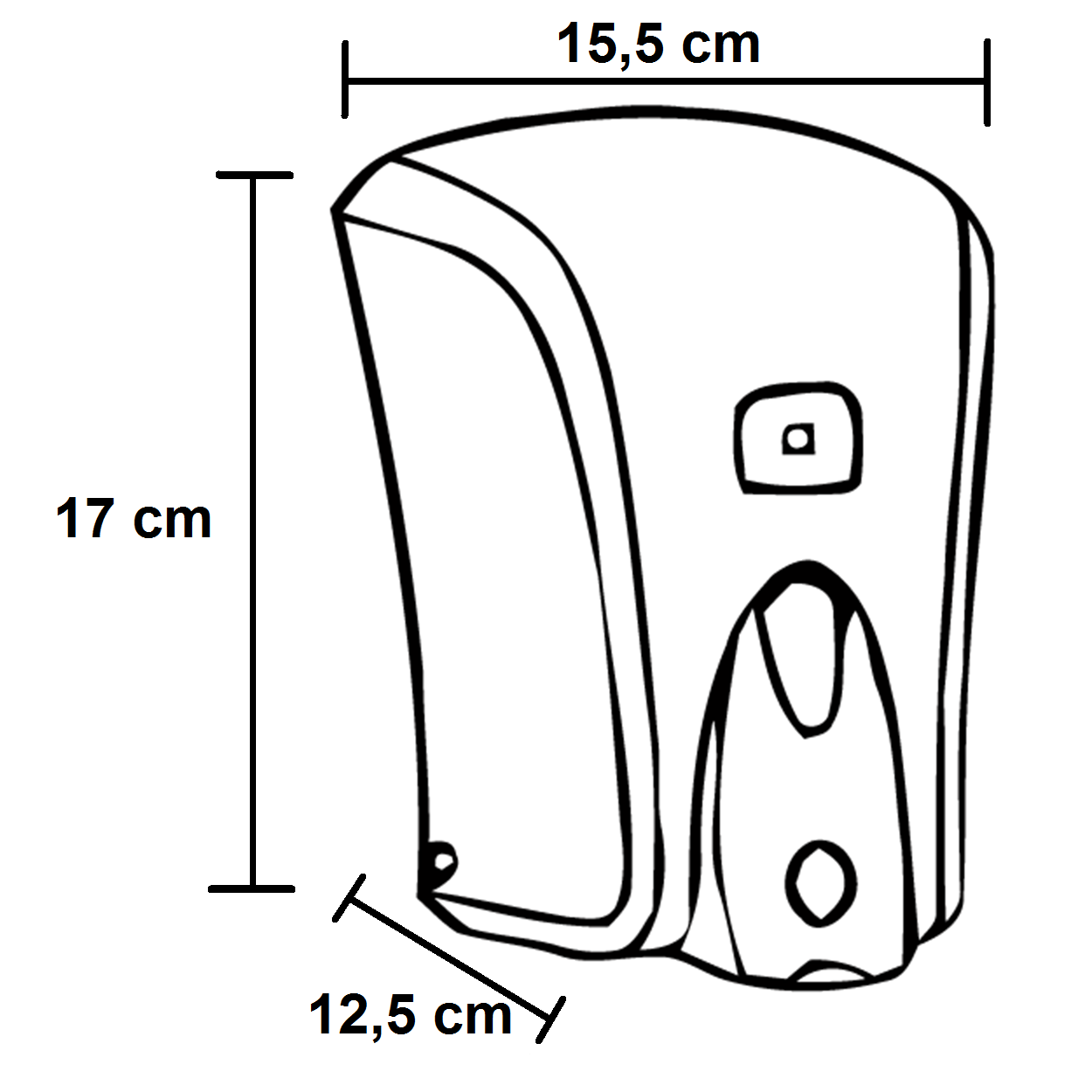 RAMI-3036 Szappanadagoló ABS 1000 ml műszaki adatlap