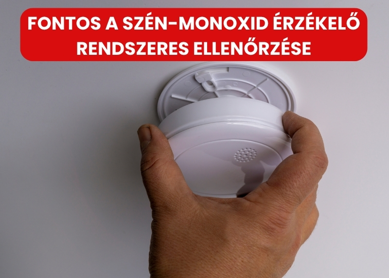 Ellenőrizze rendszeresen a CO érzékelőjét!