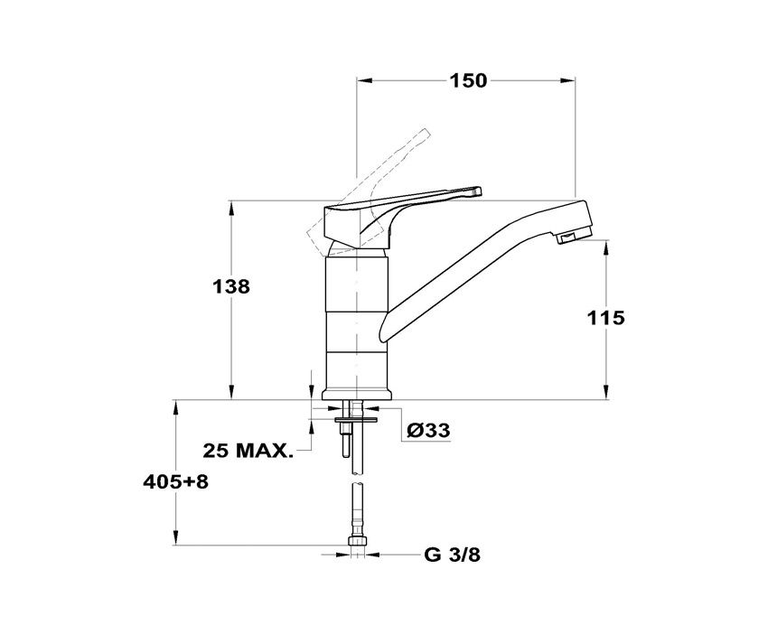 Mofém Junior Evo Mosdó Csaptelep Magasított Leeresztőszelep nélkül 150-0061-00 műszaki adatlap
