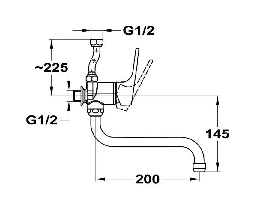 Mofém Junior Evo Mosdó Csaptelep Leeresztőszeleppel 150-0058-00 műszaki adatlap