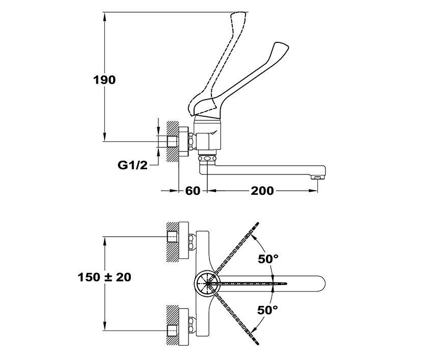 Mofém Trend Plus Álló Mosogató Csaptelep Forgatható Kifolyócsővel 152-1551-02 műszaki adatlap